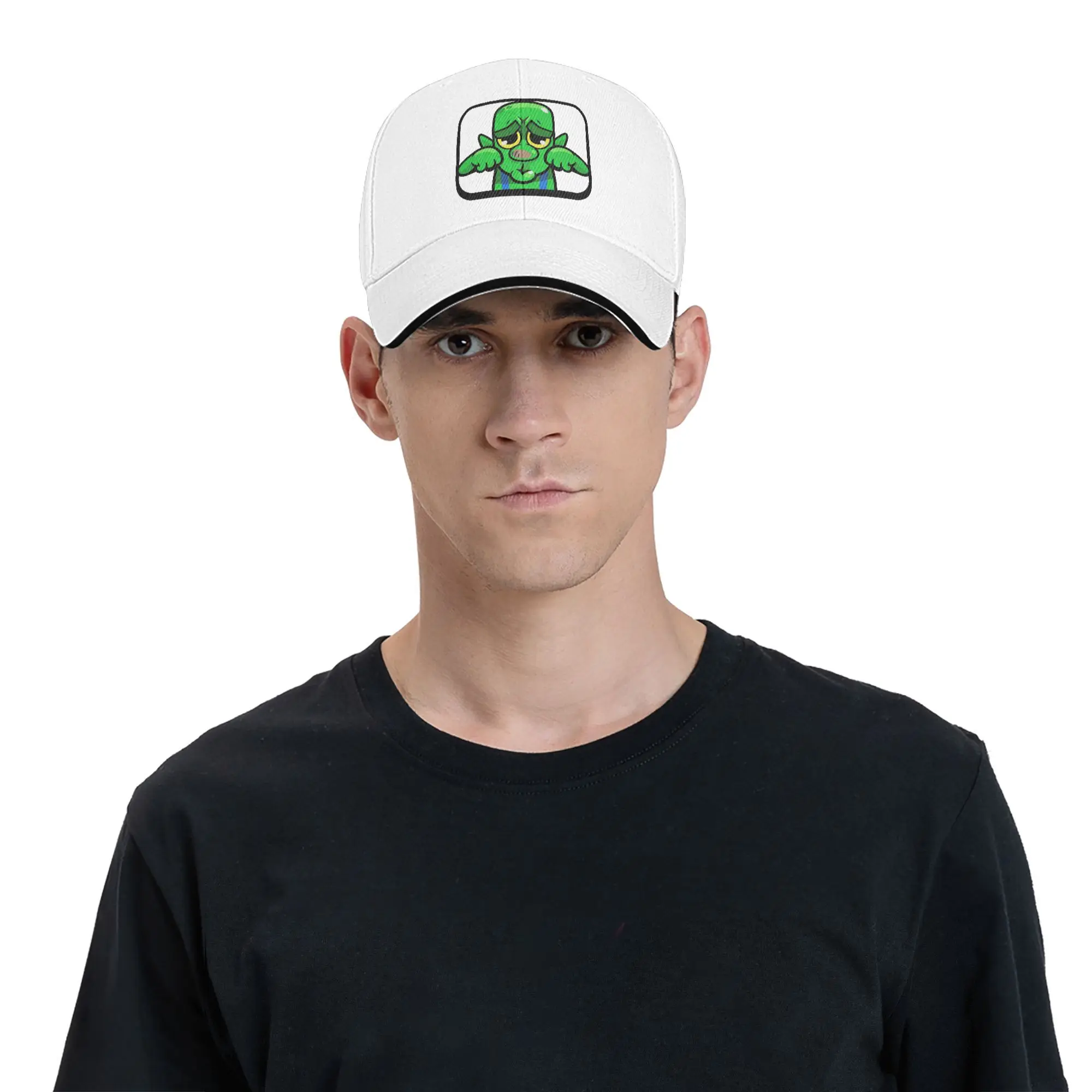 Golbin Crying Emote BOOHOO Clash Royal Golbin meme Baseball Cap Outfits Trucker Hat For Men Women Travel Headewear  Adjustable