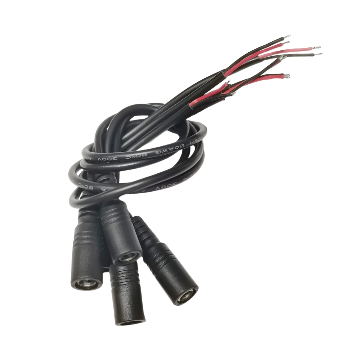 موصل مقبس طاقة تيار مستمر ، سلك توصيل كابل ، إبداعي سهل الاستخدام ، ذكور وإناث ، 5 أزواج ، 12 فولت ، 5.5 × 2.1 مم