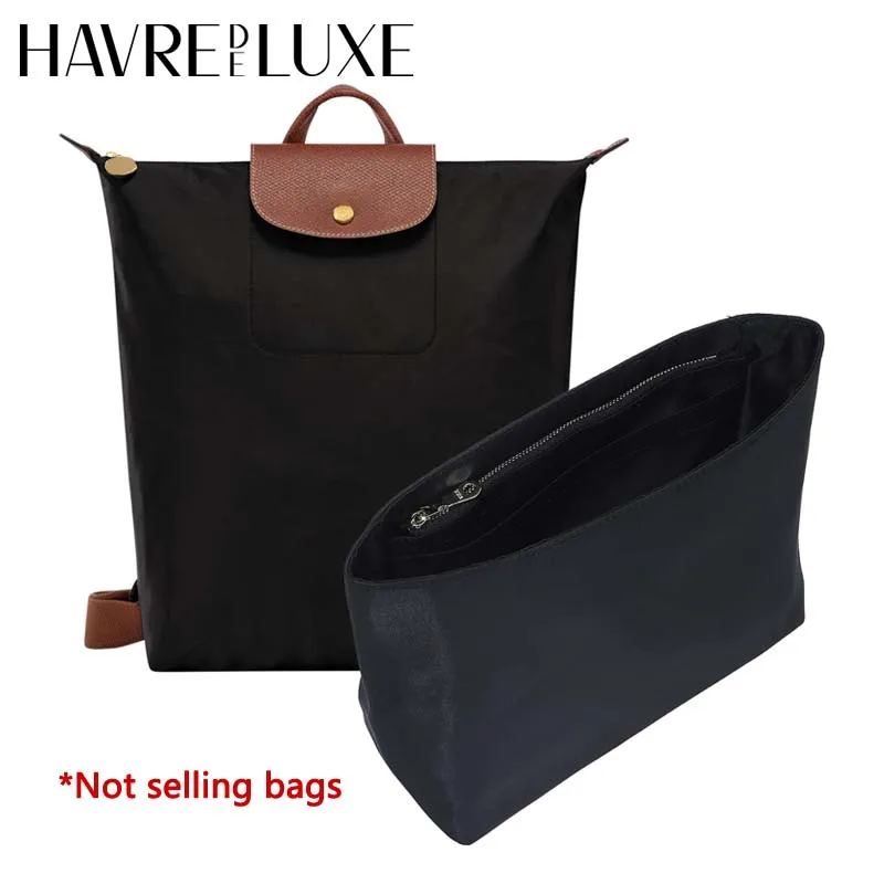 Organizador de bolsos para mochila Longchamp, para guardar ordenador y botella de agua, fácil de encontrar, de nailon duradero, accesorios para bolsos
