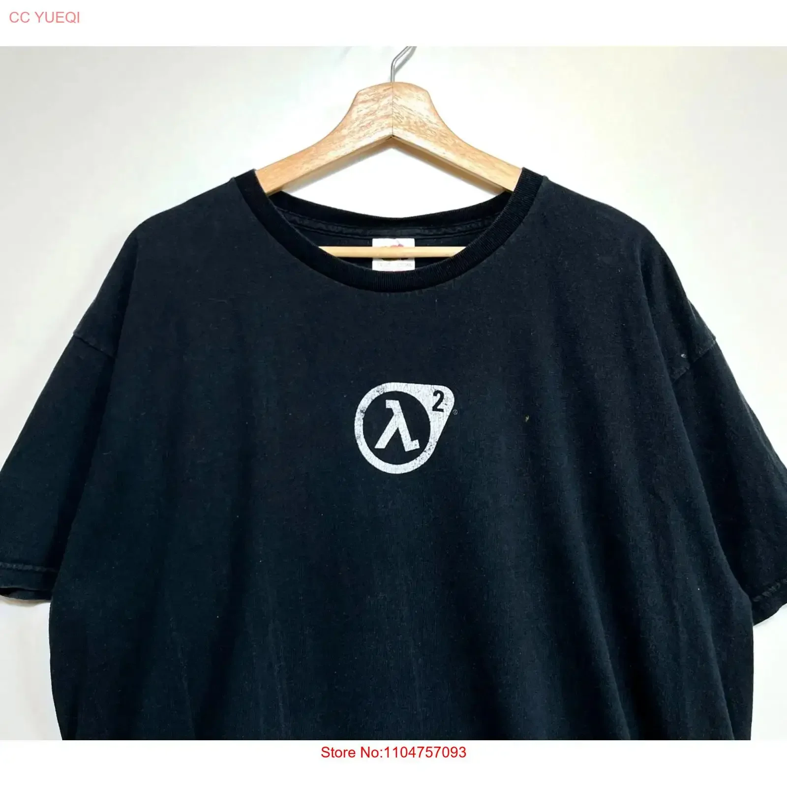 Vintage 00s Valve Half Life 2 T shirt Size XL Original Video Game Promo PC vintage Washed graphic Stretched streetwear