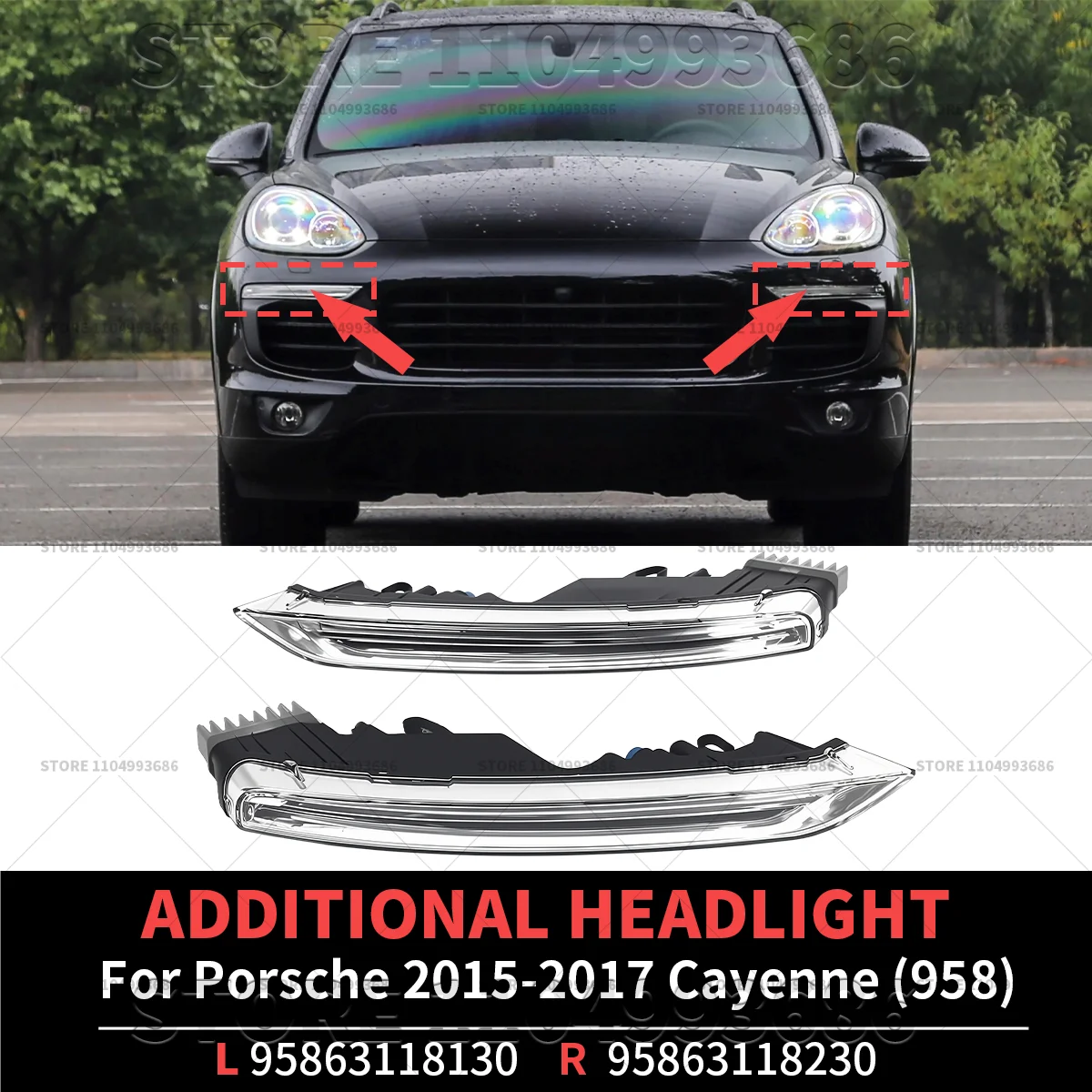 

Для Porsche Cayenne 958 2015-2017 гг. Дополнительная фара OEM 95863118130 95863118230 95863118231 95863118131 958941181 958941182