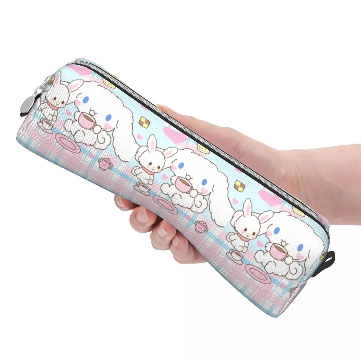 Imagem -03 - Cute Cinnamoroll Cartoon Pencil Cases Pen Holder Bags para Estudantes Grande Capacidade Estudantes Clássicos Presente da Escola