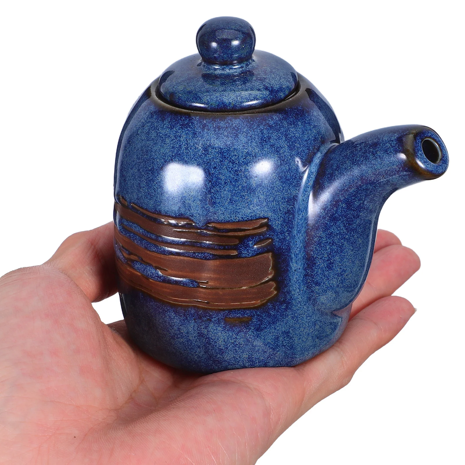 

Japanese Style Ceramic Condiment Pot Soy Sauce and Vinegar Bottle Vintage Kitchen Seasoning Jar Leakproof Soy Sauce Bottle