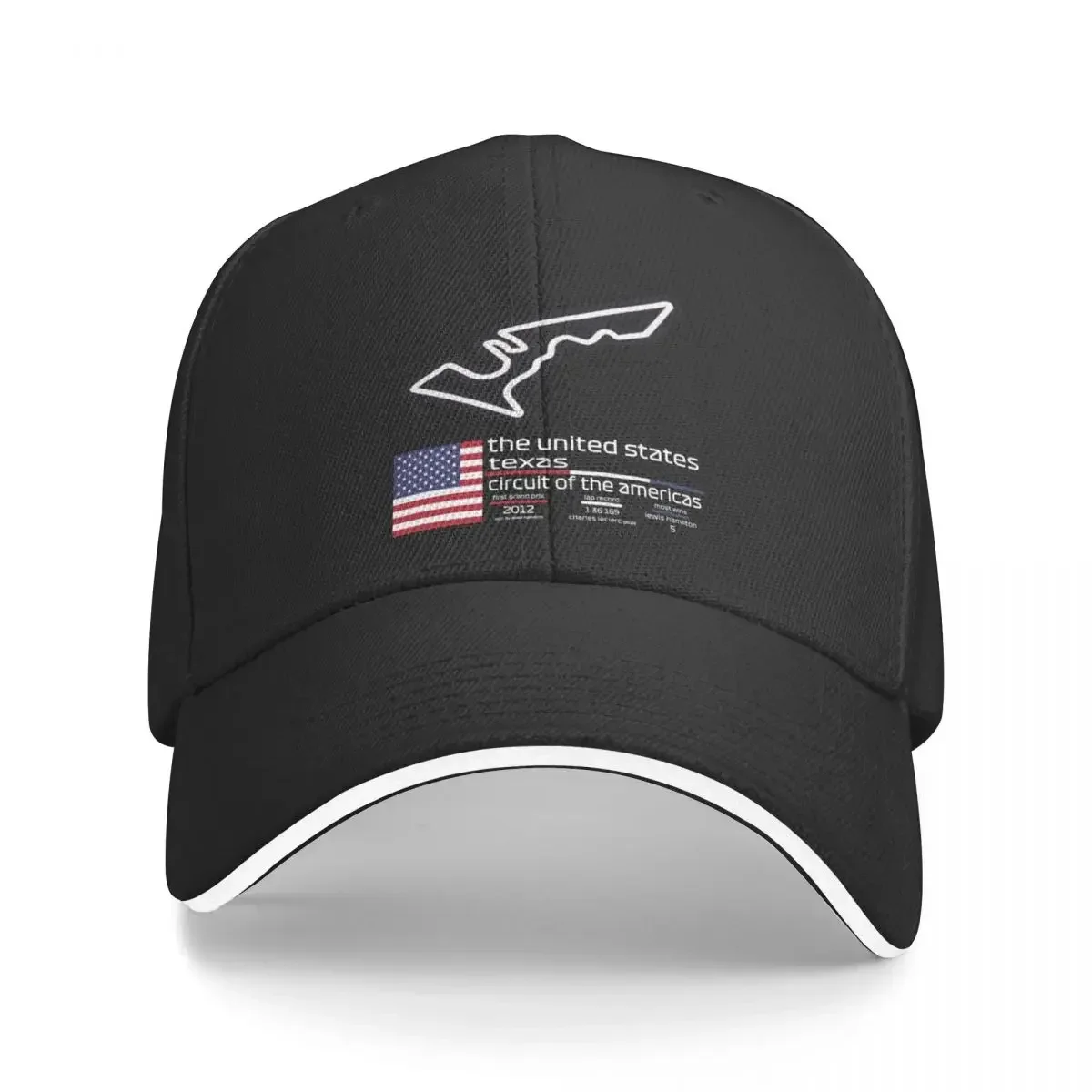 Circuit of the AmericasF1 Records Baseball Cap Christmas Hat Rugby fishing hat Visor For Man Women's