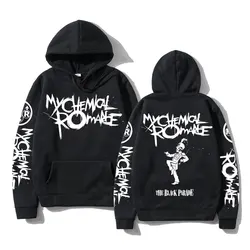 Homens e mulheres My Chemical Romance dupla face com capuz gráfico, Black Parade Hoodie, moletom Punk, Emo Rock, Streetwear