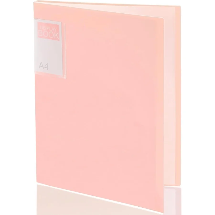 Raccoglitore pastello con buste in plastica trasparente 30 tasche Display 60 pagine Cartelle per presentazioni portafoglio per documenti Ricetta Art Ce