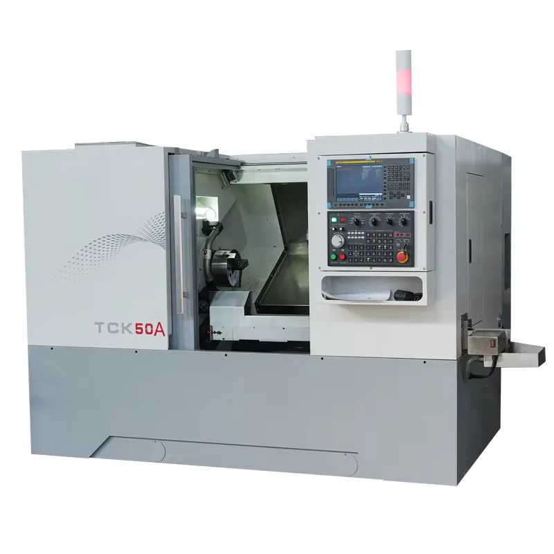 50 Metal Cutting TCK50 Milg Compound Inced Rail CNC Lathe