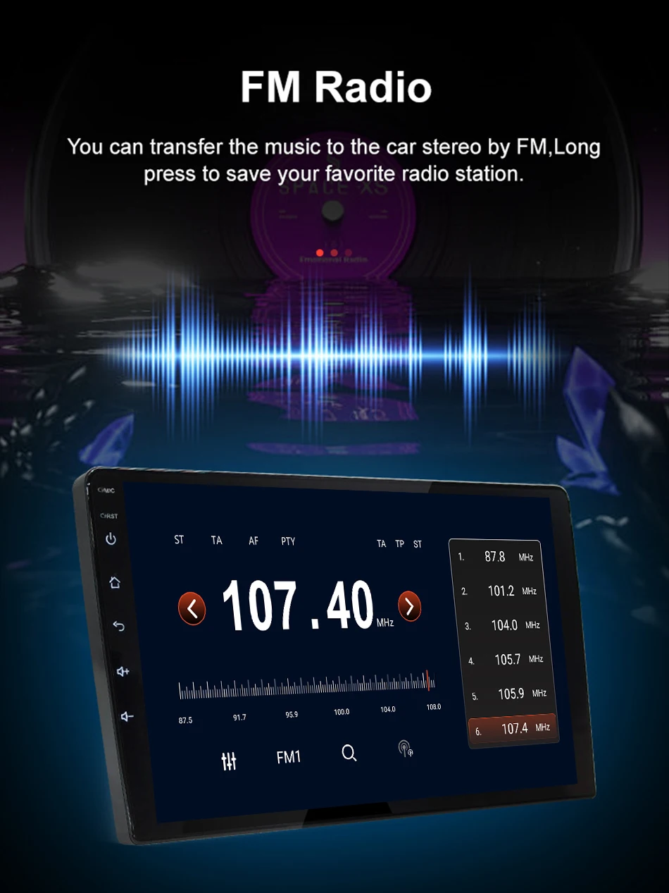 Wireless Carplay 2din Android 16 Car Radio Multimedia Video Player Universal 9/10 inch AutoRadio GPS Navigation 4G WiFi DVD