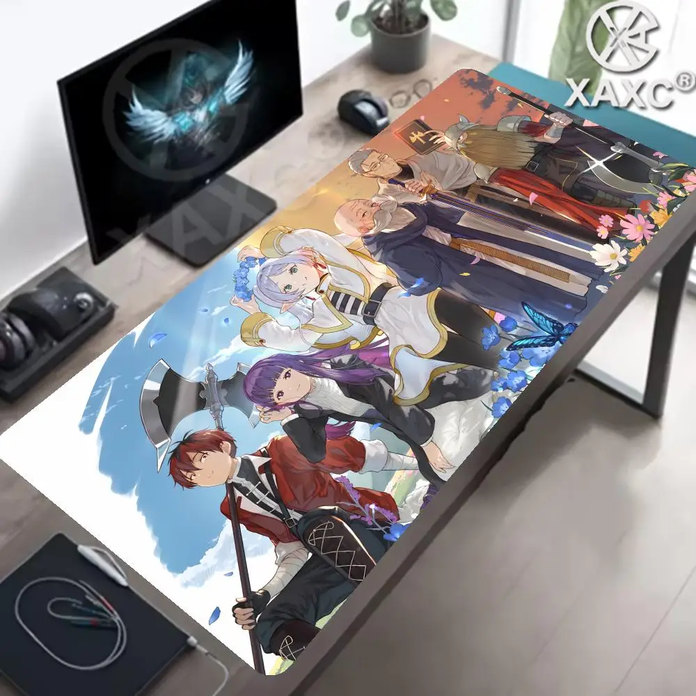 New Mouse Pad Larger XXL Frieren Beyond Journey End Speed Pc Computer Keyboard Pads Desk Mat GamingAccessories Home MousepadXAXC
