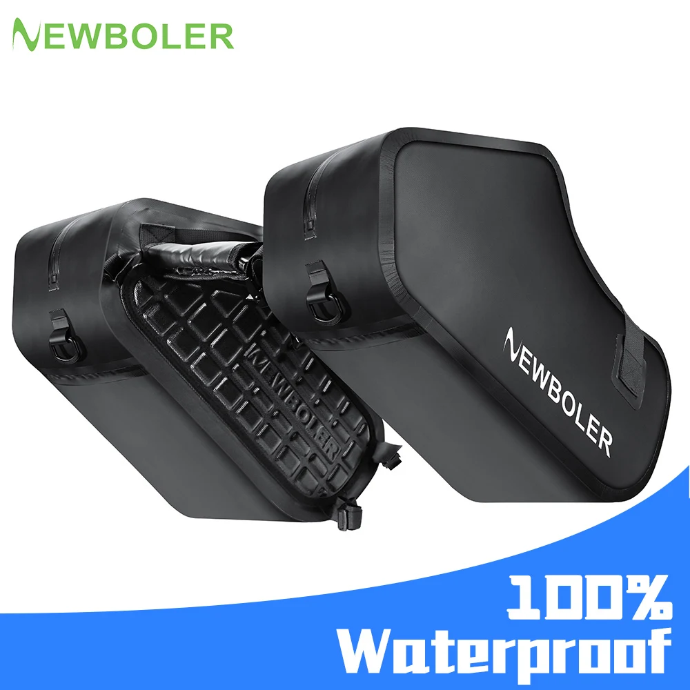 

NEWBOLER Motorcycle Saddle Bag 15L100%Waterproof 2 Pieces MotorBike Side Back Seat Pannier Bag Motorcycle Side BagTravel Bag