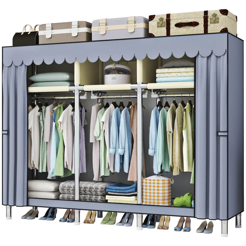 Dustproof Wardrobe with Easy Assembly, Spacious Storage Organizer for Bedroom, Dorm, and Home, Stylish and Sturdy Design