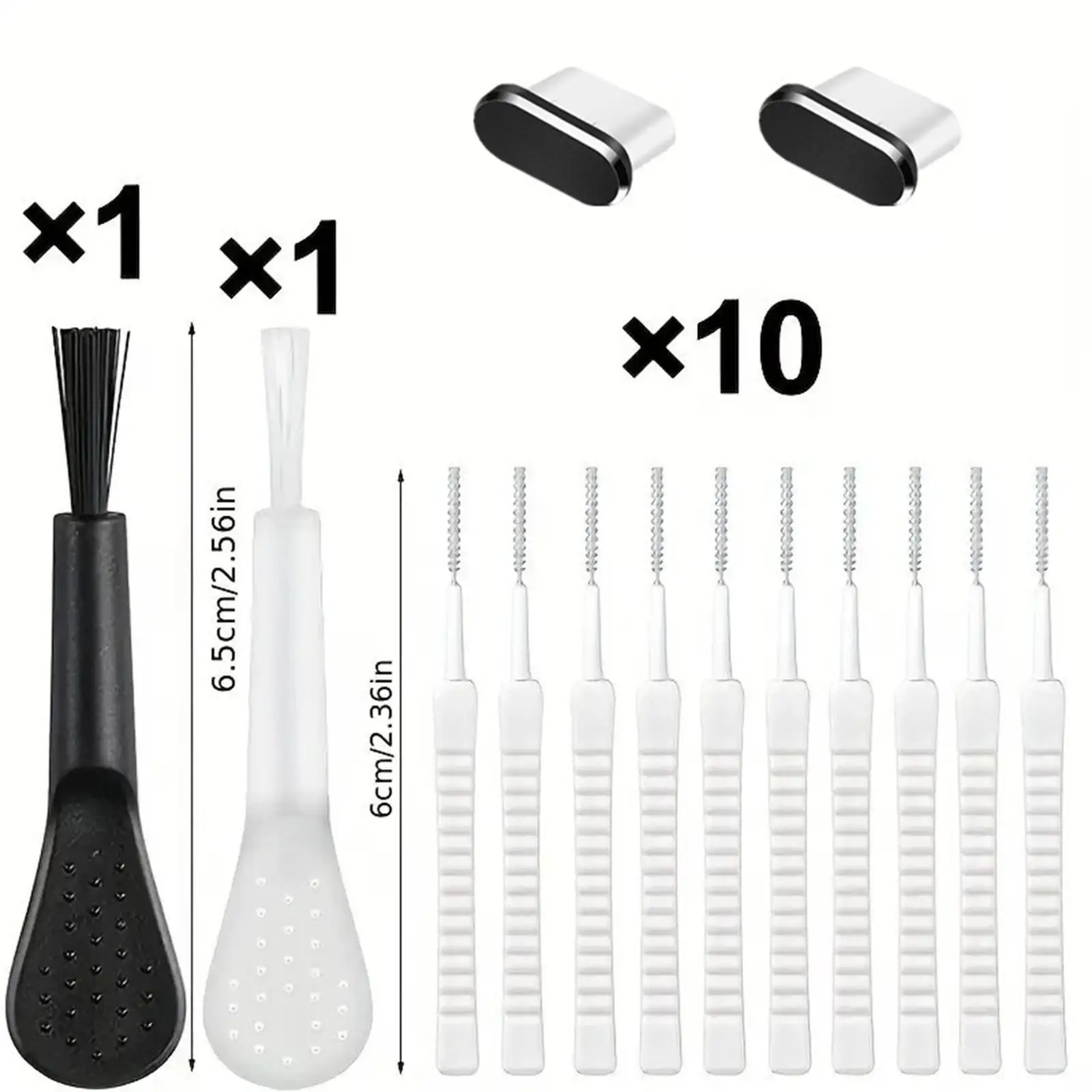 Kit di strumenti per la pulizia della porta di ricarica del telefono Copertura antipolvere Smartphone Protezione comoda della porta compatta multifunzionale per 15 16