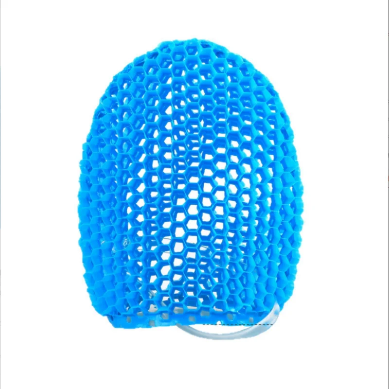 Daily Household Essential TPU Bath Glove Honeycomb Structure Exfoliating Cleaner Shower Scrub Glove Makeup Remover Finger Cover