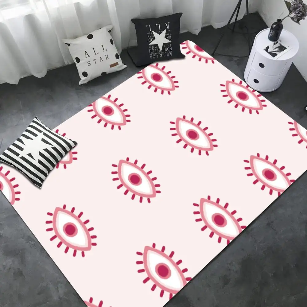 Evil Eye Floor Mat Bathroom Mat Kids Room Bedroom Decoration Balcony Anti-Slip Doormat Living Room Welcome Rug