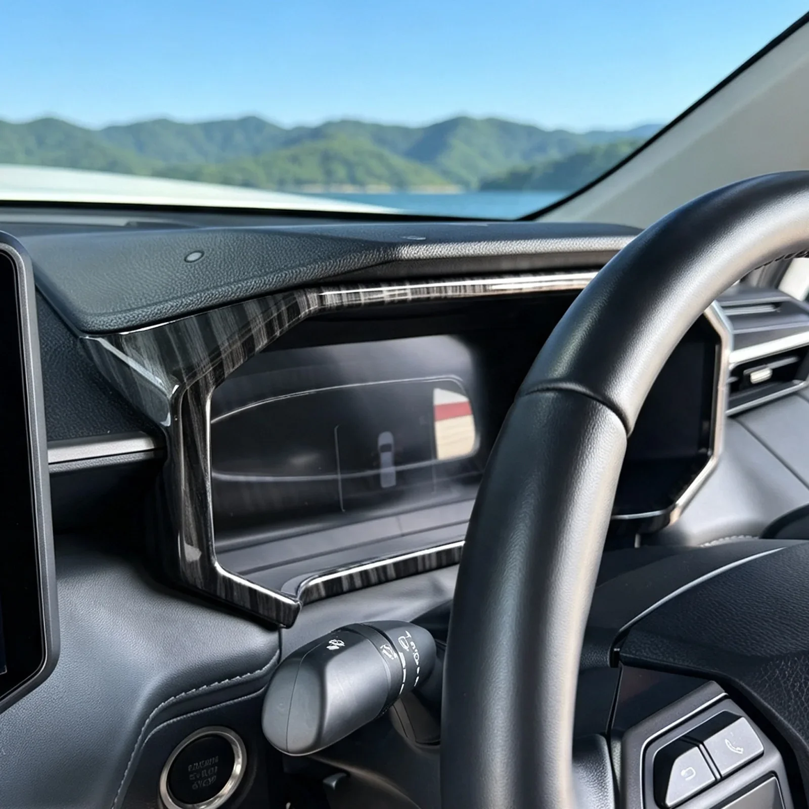 RHD For Toyota Hilux 2026 Car Instrument Panel Decorative Frame Center Console Dashboard Trim Interior Molding Cover Accessories detail image 5