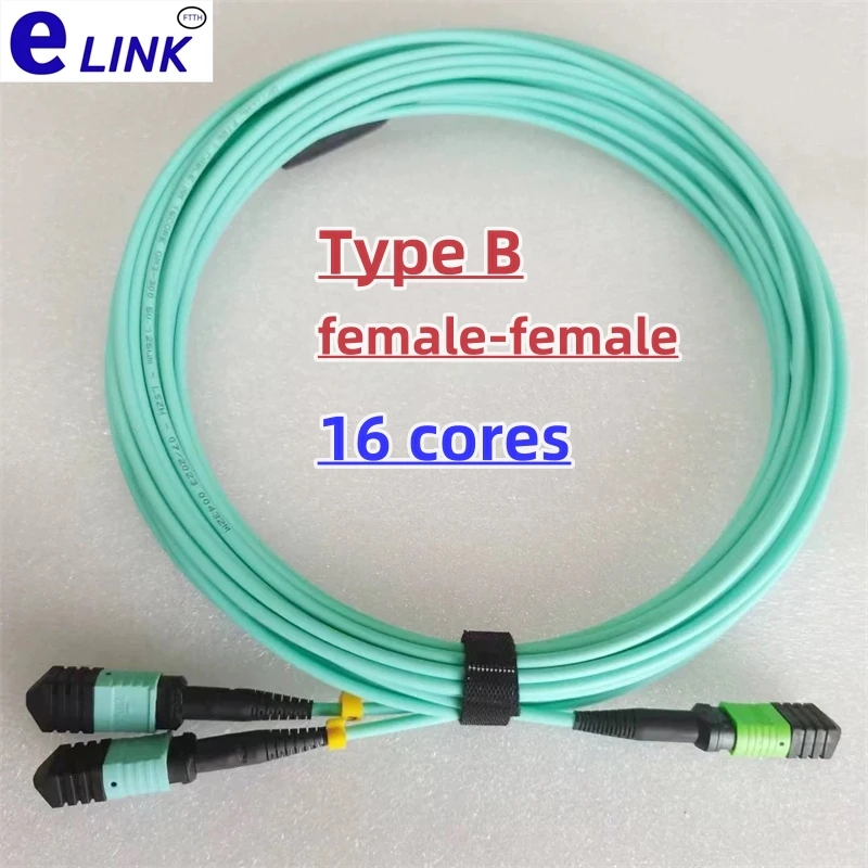 

16 cores MPO splitter 1x2 fiber optic jumper TYPE B female to female 3m 5m 400G OM3 OM4 10 Gigabit 1*2 optical MTP 16C FTTH