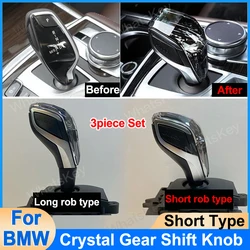 Crystal Gear Shift Knob Short Rod Type G30 G32 G01 G08 G11 G12 i8 F01 F10 F20 F30 F32 F25 F26 F15 F16 X5 X6 Short Type