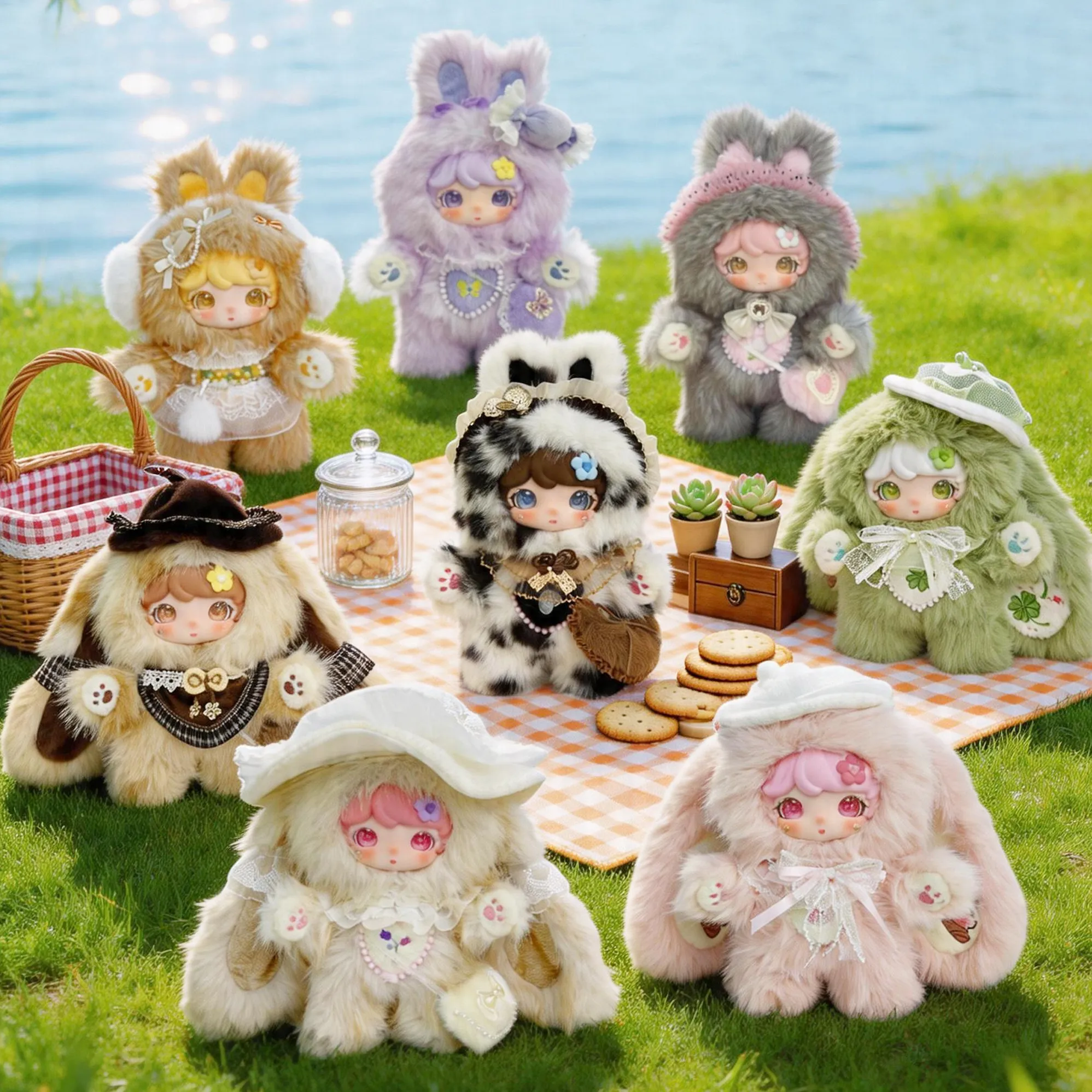 

Original Luxi Picnic Little Rabbit 600 Plush Blind Box Large Doll Trendy Toy Figurine Ornament Cute Doll Gift New Model In Stock
