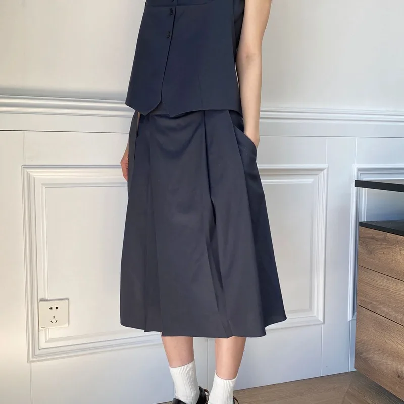 

2023 Commuter High-waisted Loose Culottes Casual Cropped Pants for Women