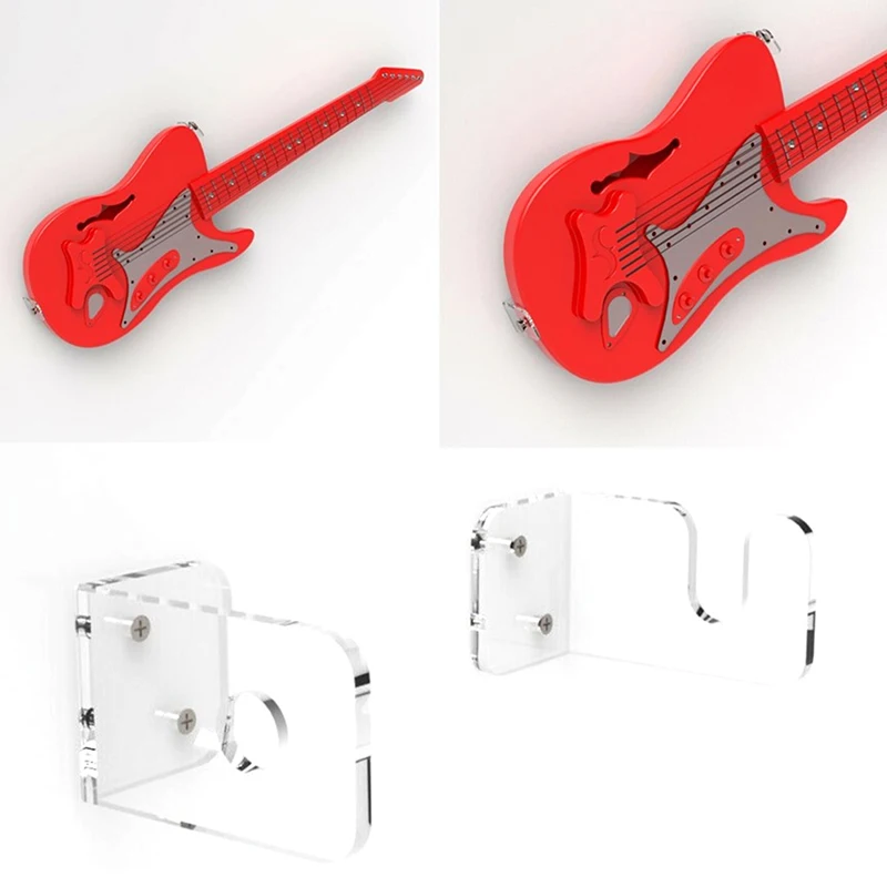 Guitar Wall Bracket Acrylic Guitar Hanger Perspex Guitar Display Stand Holder