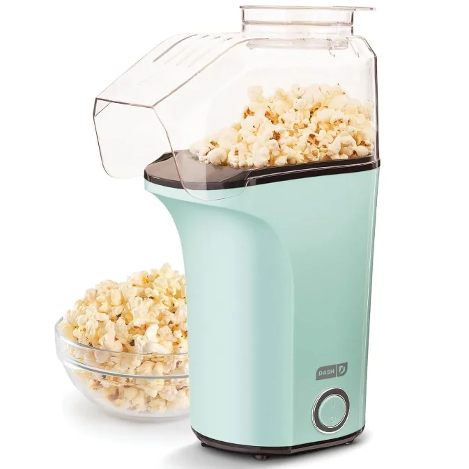 

6 Cups of Hot and Fresh Popcorn Popcorn Machine Uses Hot air for Birthday Party and Home Together Portable Popcorn Maker