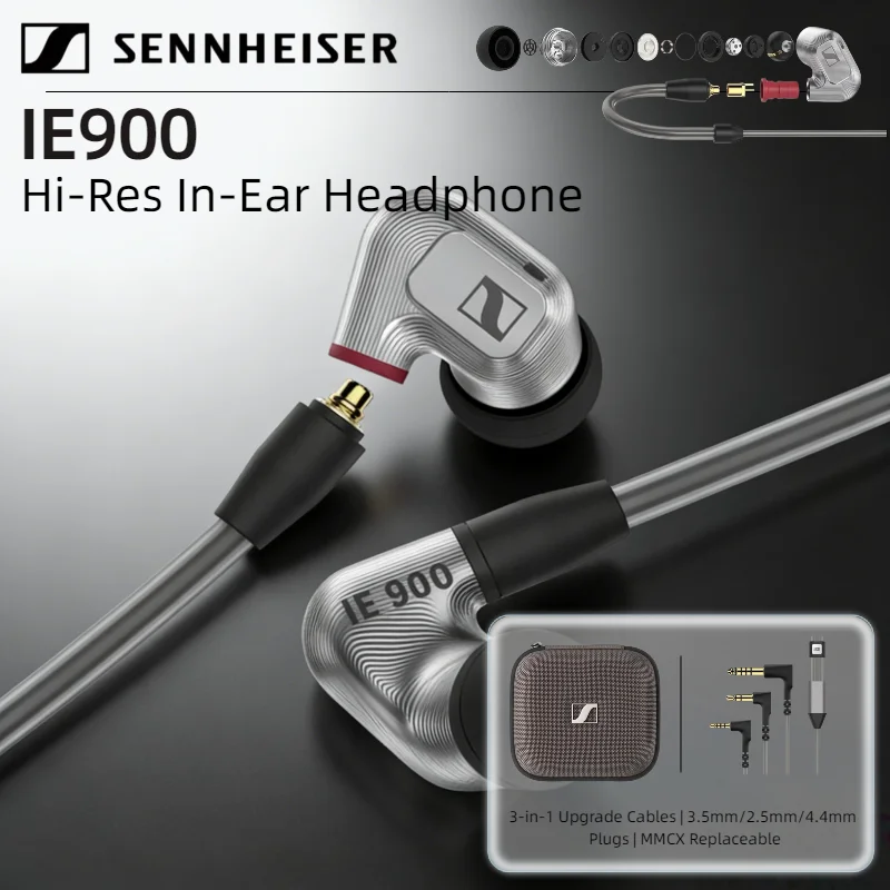 

Original Sennheiser IE900 Hi-Fi In-Ear Headphones Flagship Detachable Wired Earbuds Audiophile Hi-Res Audio Monitor IE 900