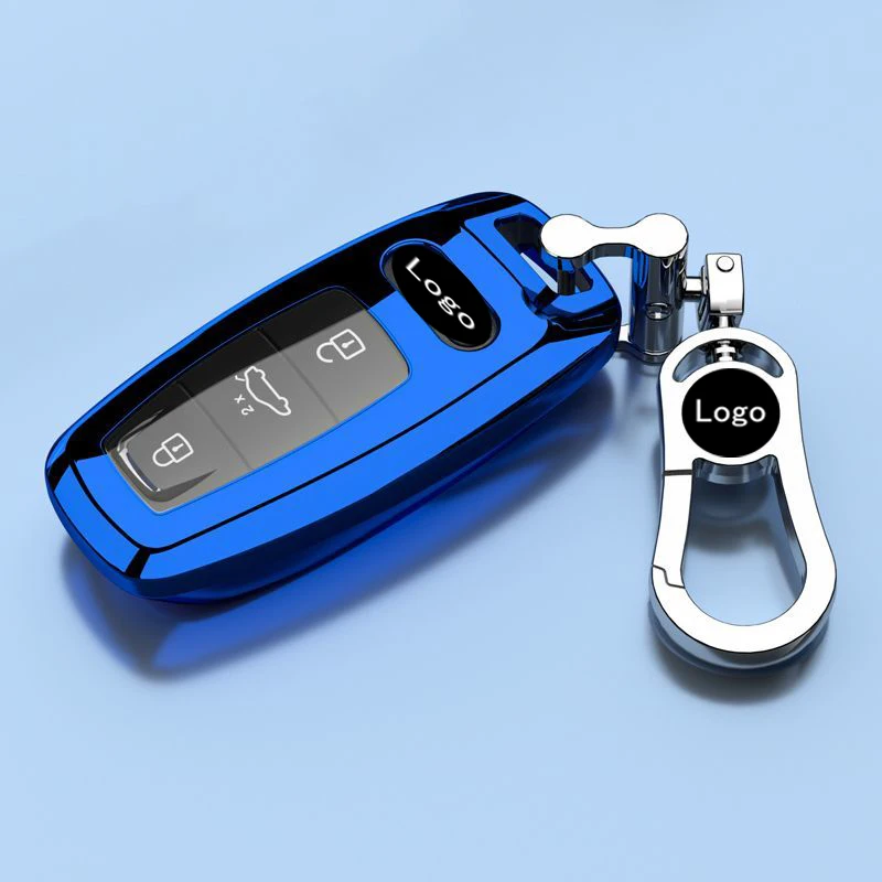 Key Fob Cover, Car Key Case Shell Protection, For Audi A6 A6L Q3LA4 Q7 Q5 TT A3 A6 SQ5 R8 S5 Smart Remote Control Protector