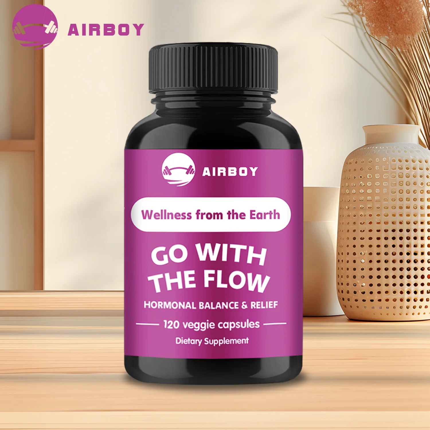 

Female Hormone Balance - PCOS, Menopause, Helps with Bloating, Weight Management - 120 Capsules