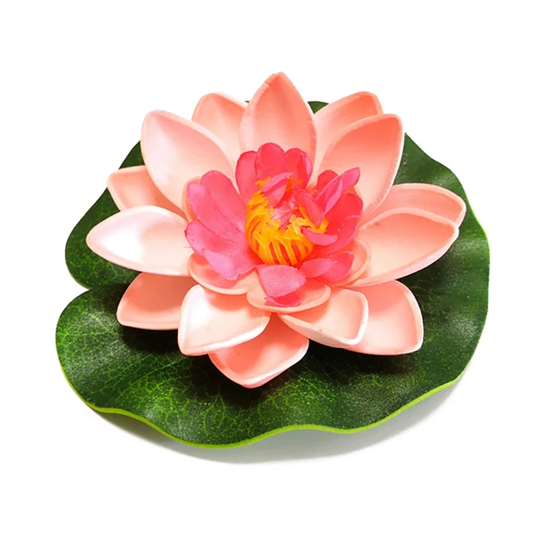 Künstliche Lotus gefälschte Pflanze Seerose Simulation schwimmende Lotus Garten Teich Aquarium