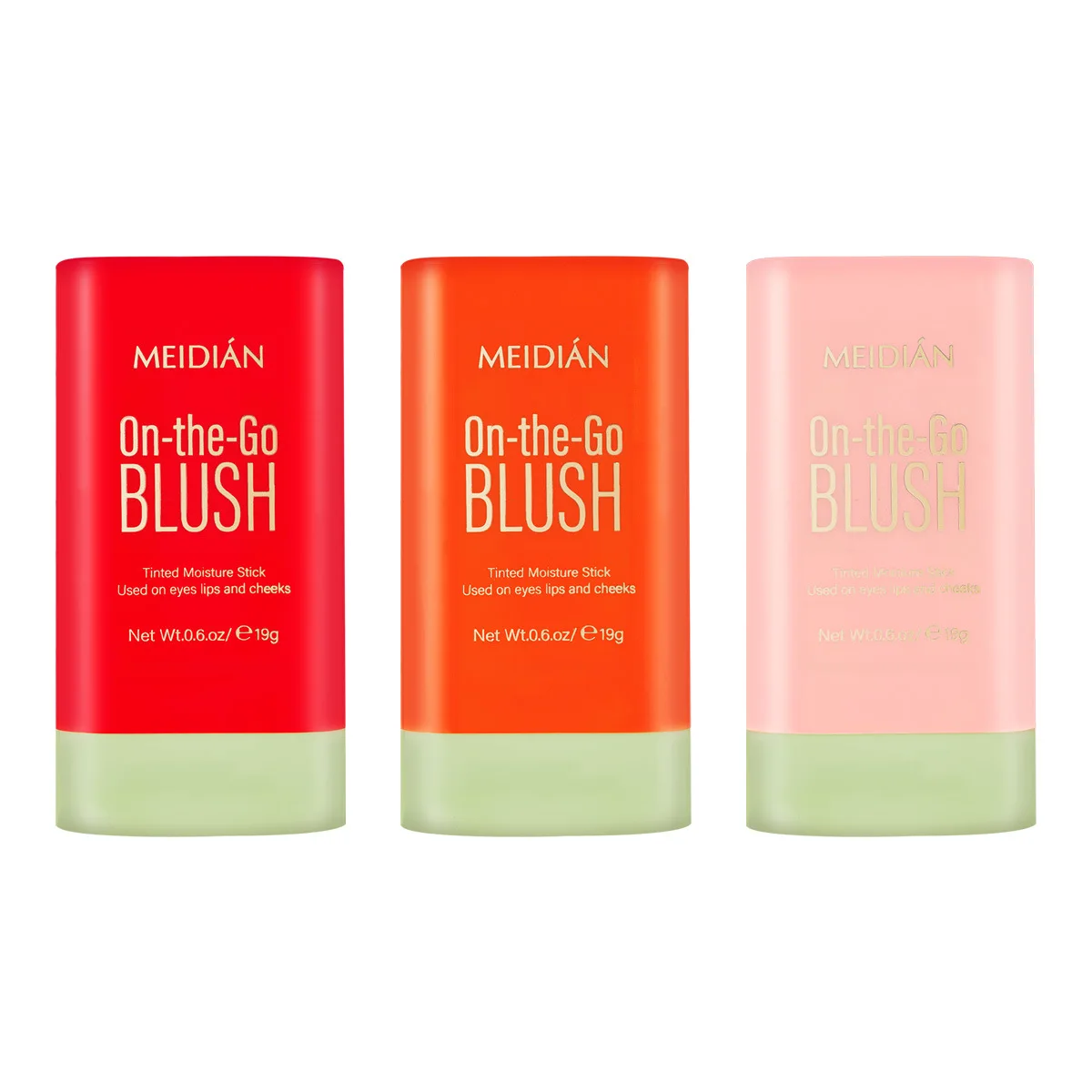 Blush multifunzione Stick Guancia naturale Viso Rouge impermeabile Fard Crema Durata resa cromatica elevata Schiarente il tono della pelle