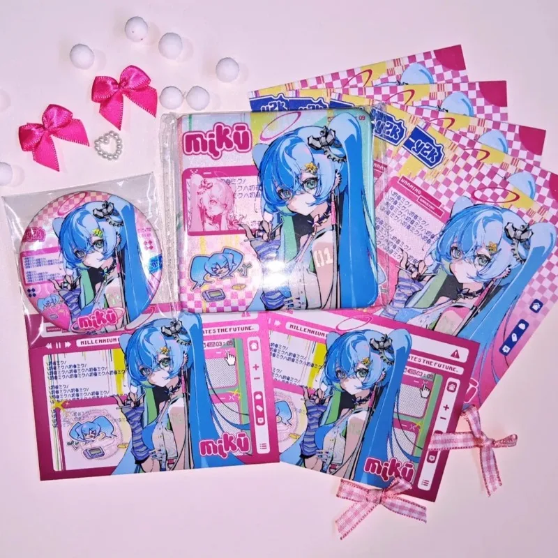 

Hatsune Miku Badge Fang Card Hatsune Miku -Project DIVA- Anime Peripheral Cute Cartoon Creativity Big Brooch Schoolbag Ornament