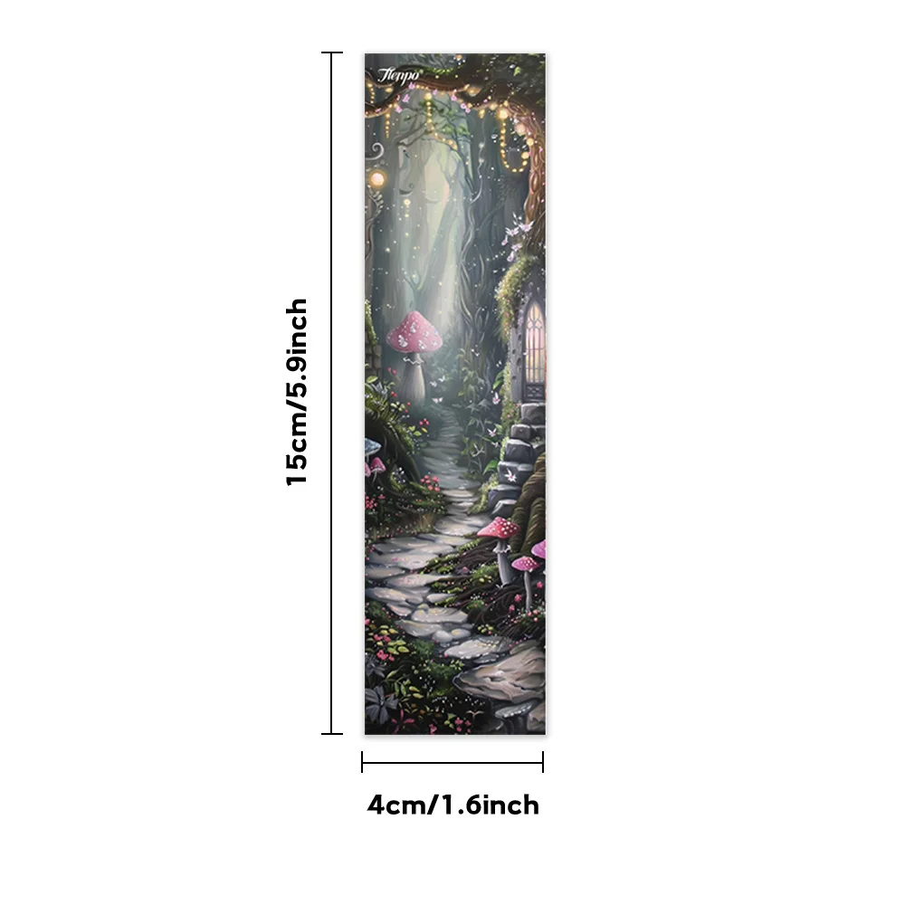 32pcs, Fairytale Oil Painting Themed Bookmarks, Christmas, Teacher Gift, Back-To-School Holiday Gifts, Creative Artistic Designs