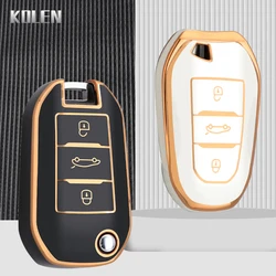 TPU Car Key Case Cover Shell For Peugeot 107 206 207 208 308 406 408 508 4008 5008 Citroen C1 C2 C3 C4 C5 C6 C8 CACTUS Picasso