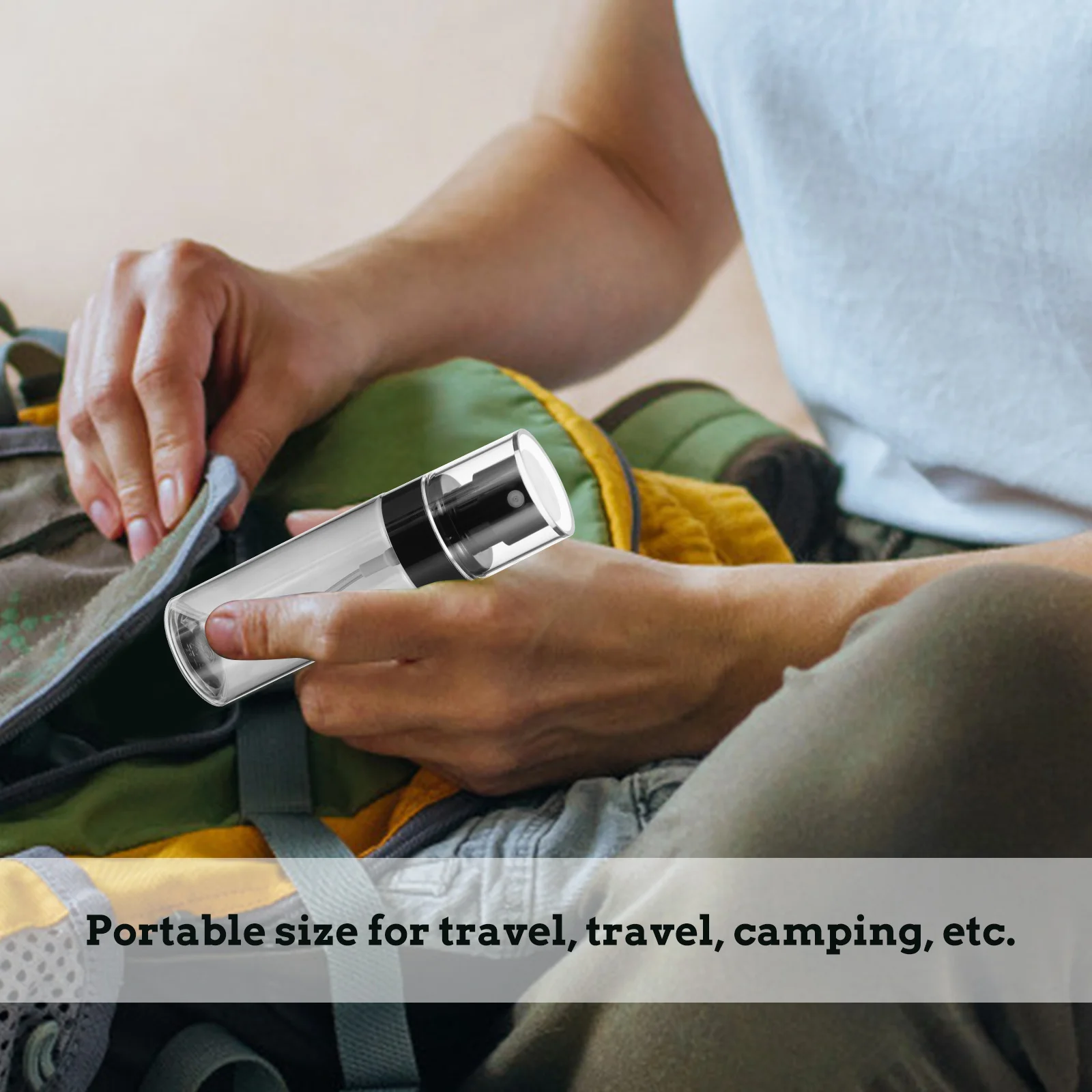 

5Pcs 60ml Plastic Refillable Sub Bottles for Travel Home Office Use Storage Containers for Liquid Cosmetics Spray Bottle