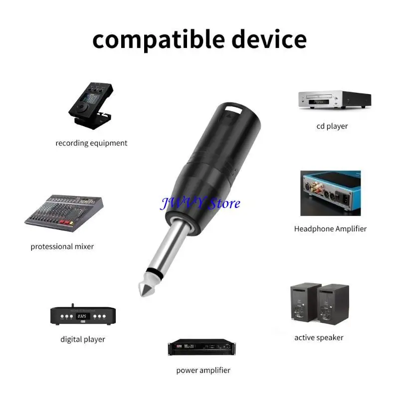 573A 3Pin to 1/4inch 6.35mm Microphones Sound Adapter to 3Pin Adapter for Camcorders