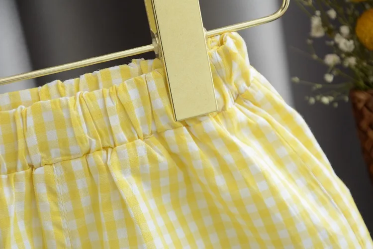Sommer Kleidung Sets Baby Mädchen Nette Obst Baumwolle Mädchen Plaid Süße Prinzessin 2 stücke Anzug kinder Kleidung Kinder Vestidos – Detail 10