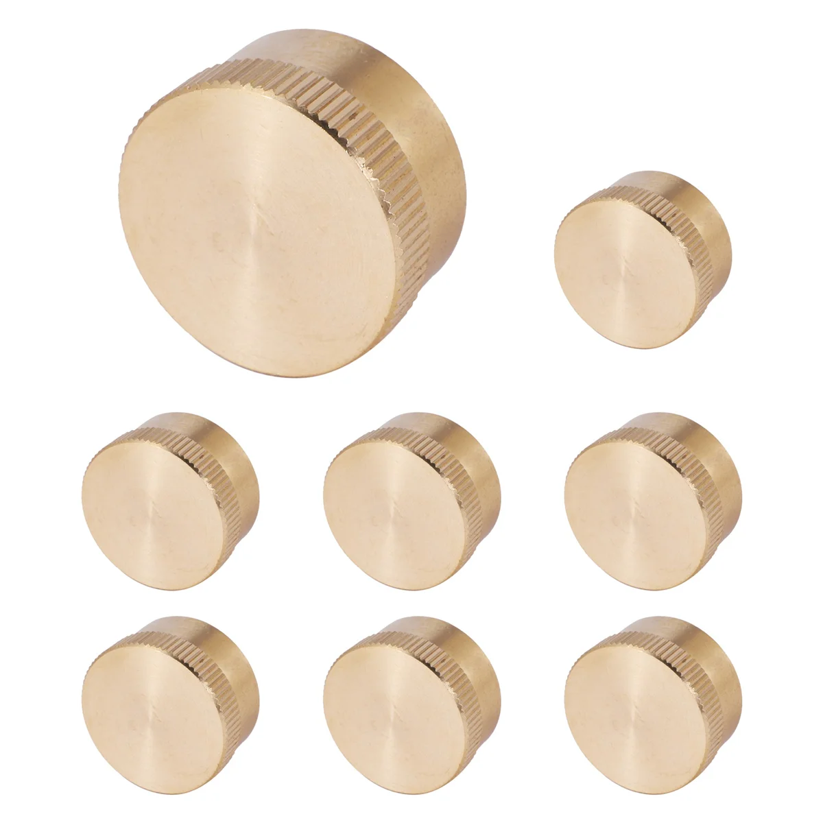 8PCS Solid Brass Propane Bottle Caps Suitable for All 1LB Gas Refill Tank Cylinder Sealed Protect Cap for Outdoor Stove