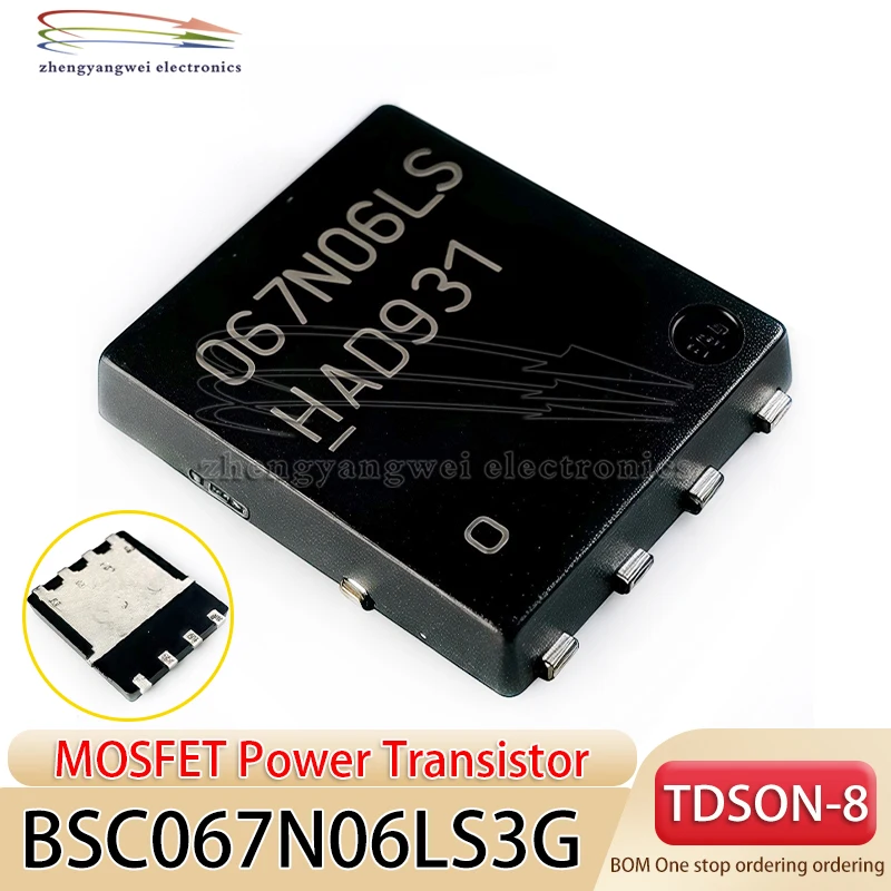 

5PCS BSC067N06LS3G TDSON-8 (5x6) 067N06LS N-channel withstand voltage 60V current 50A Power Transformer MOSFET