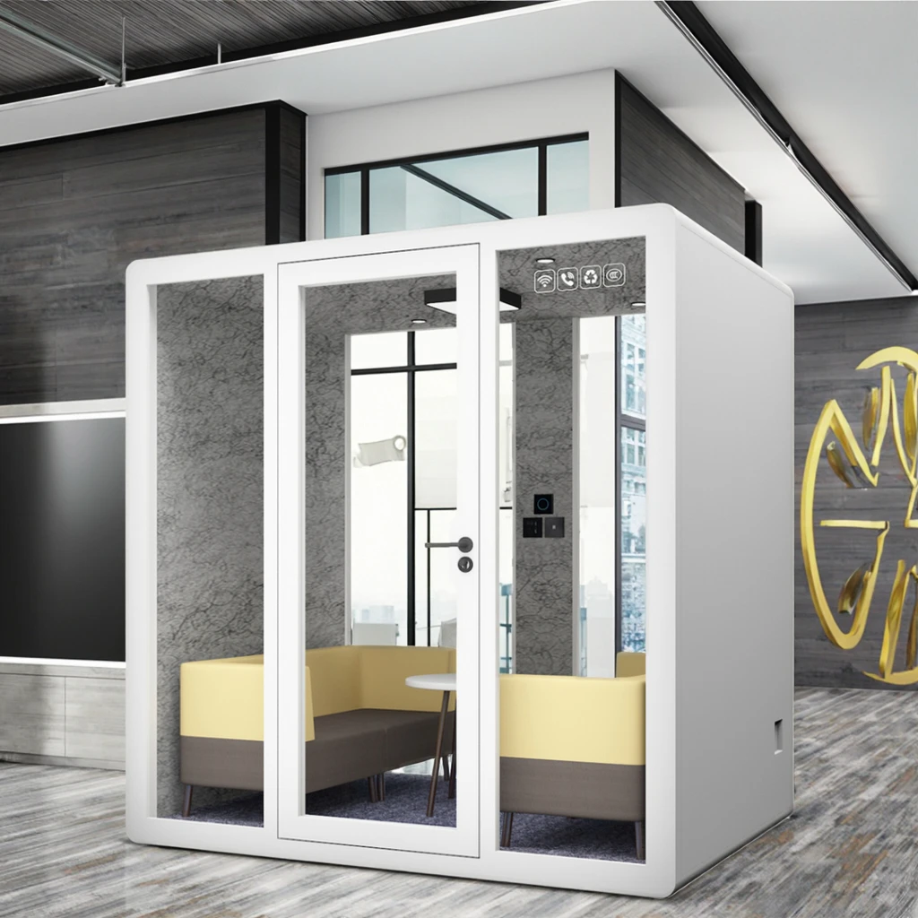 Soundproof Steel Frame Sleeping Bed Pod with Noise Insulation, Portable Office Booth for Home and Office Use