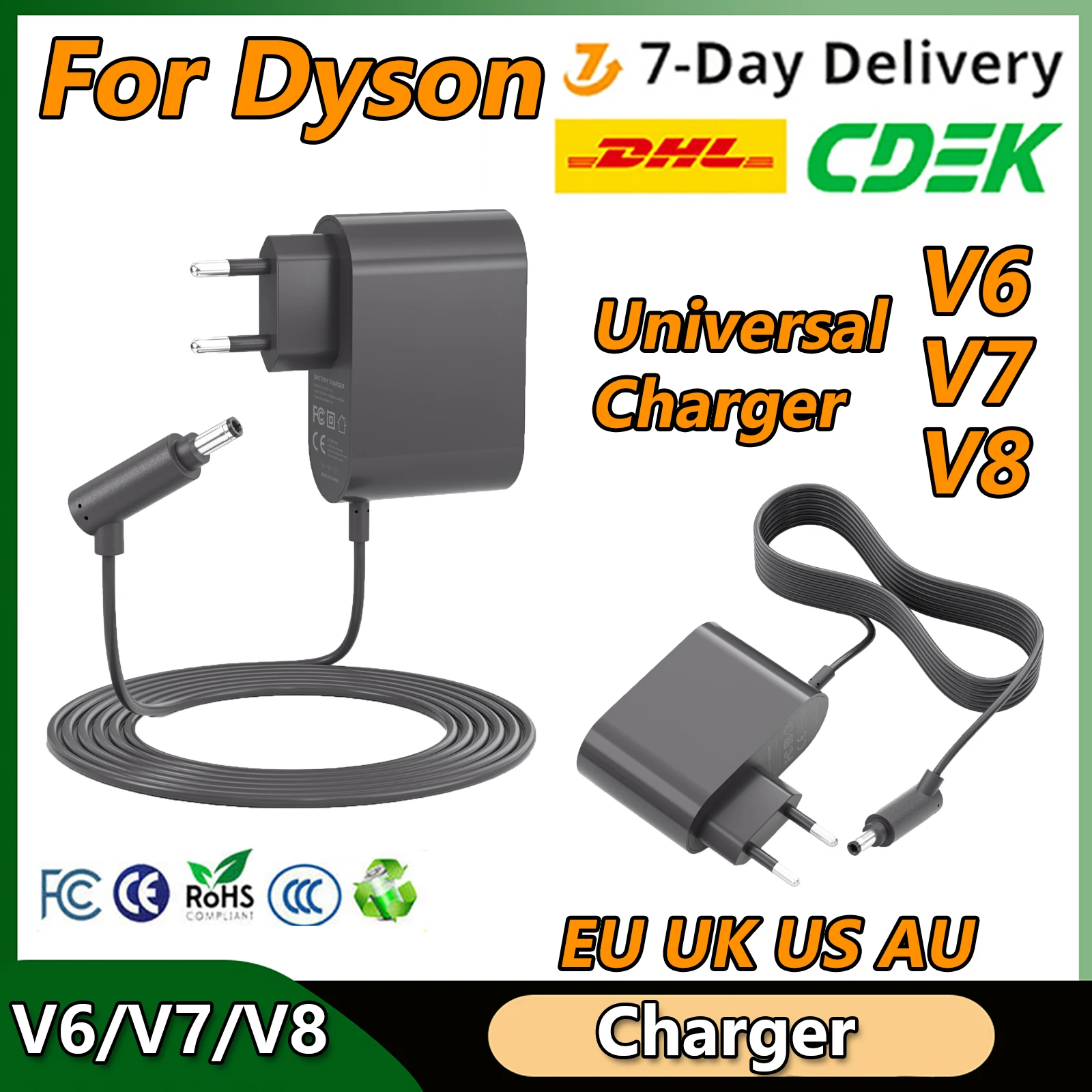 Battery Charger For Dyson V6 V7 V8 Charger Replacement Battery Charger Compatible For V8 V7 V6 Charger