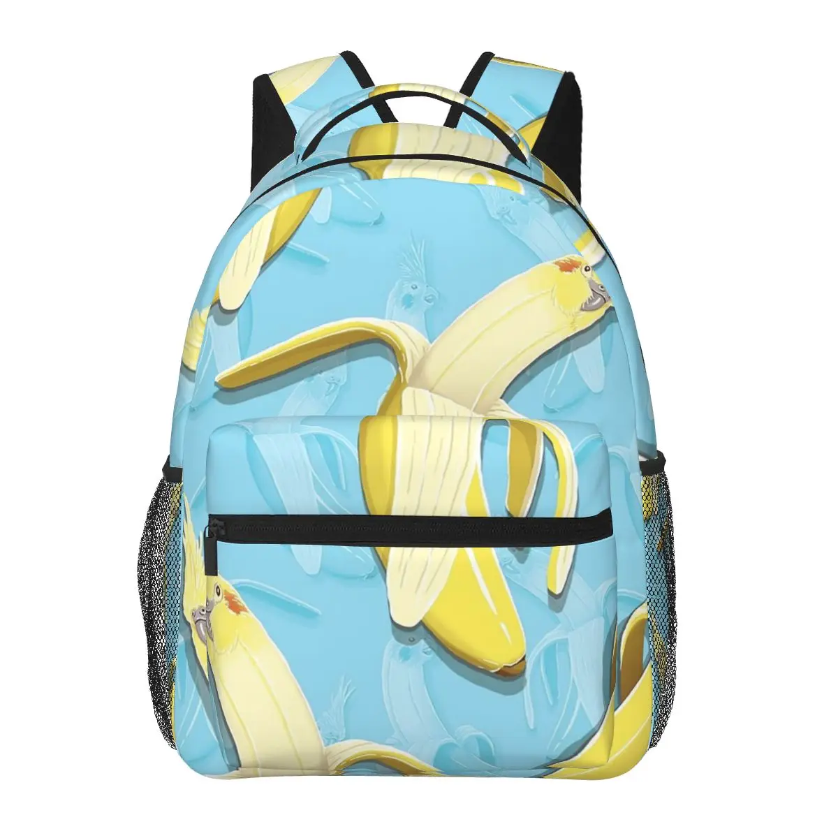 

Bananaaaa! - Cockatiel Banana Pattern Backpacks Boys Girls Bookbag Children School Bags Cartoon Laptop Rucksack Shoulder Bag