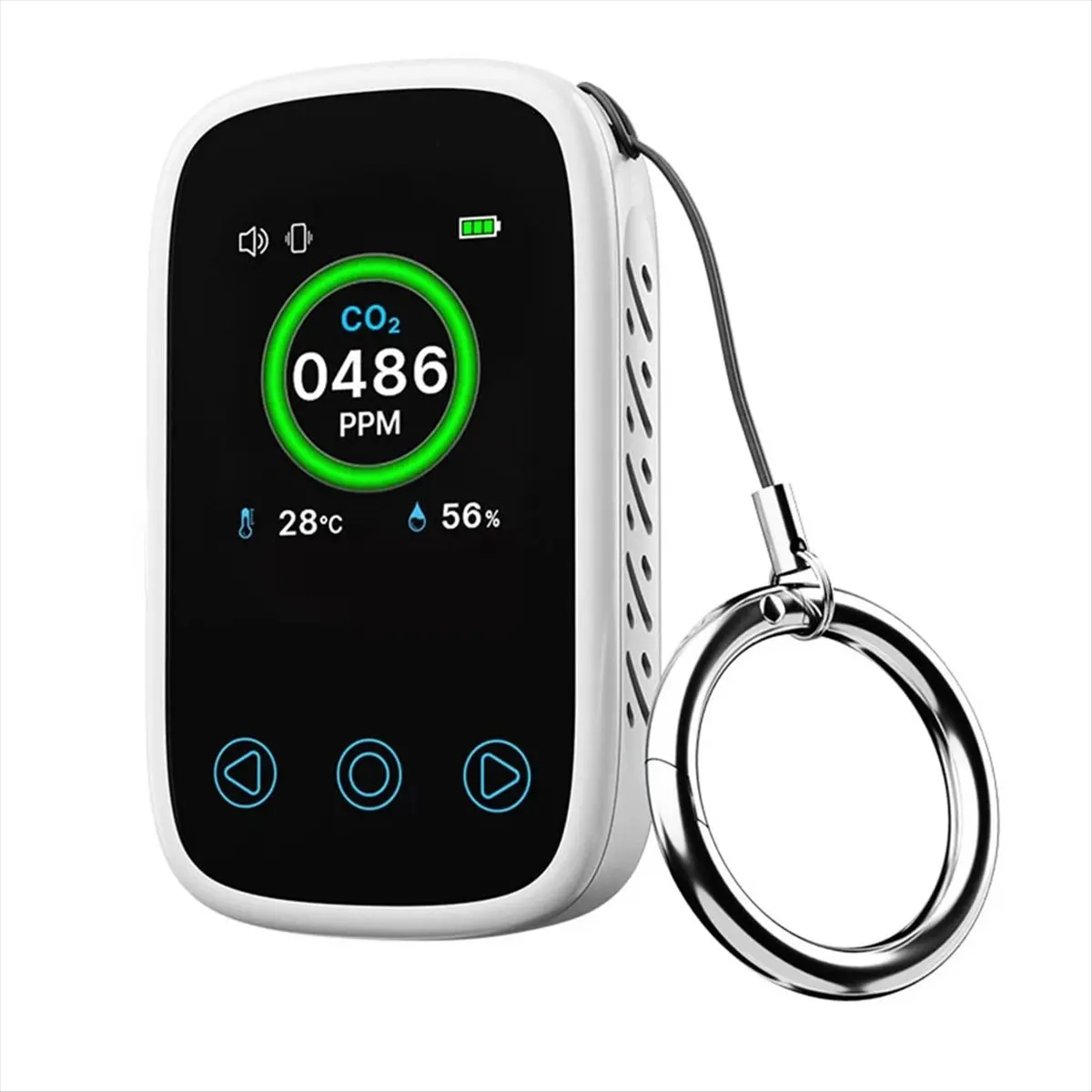 DT56 Air Quality Meter CO2 Temp Humidity Tester LCD Screen NDIR Sensor Carbon Dioxide Detector with Voice Alarm