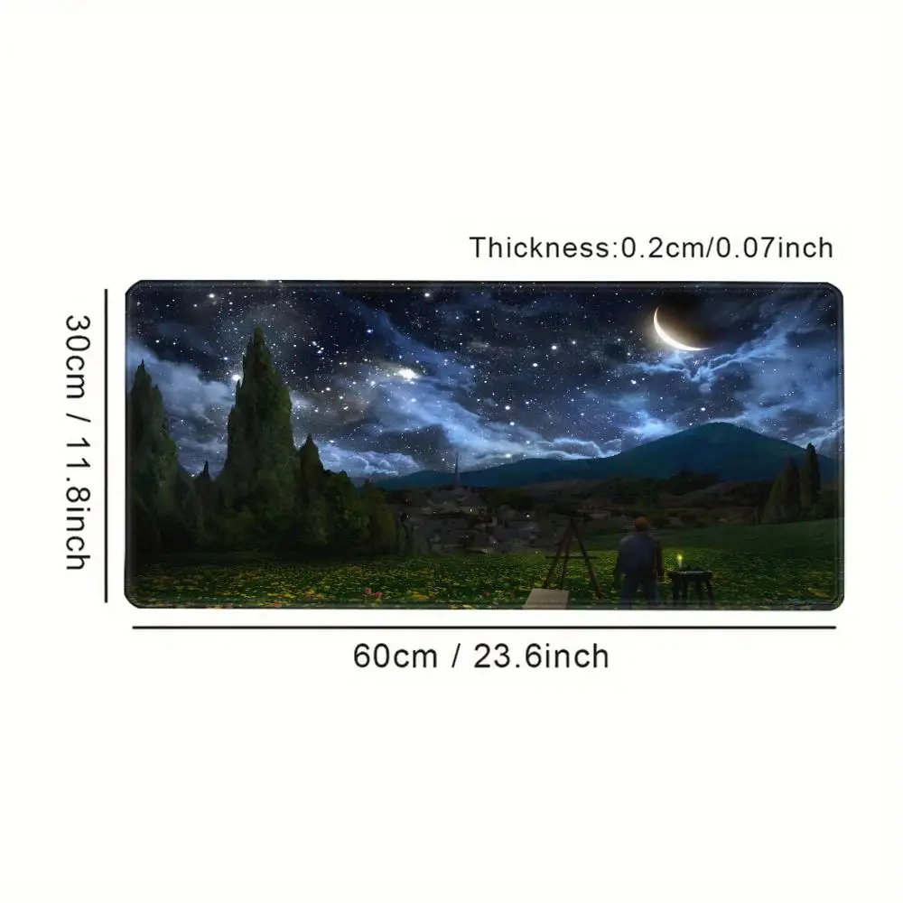 Van Gogh Art Mouse Pad Gamer XL New Large Home HD Mousepad XXL Playmat Soft Office Non-Slip Carpet