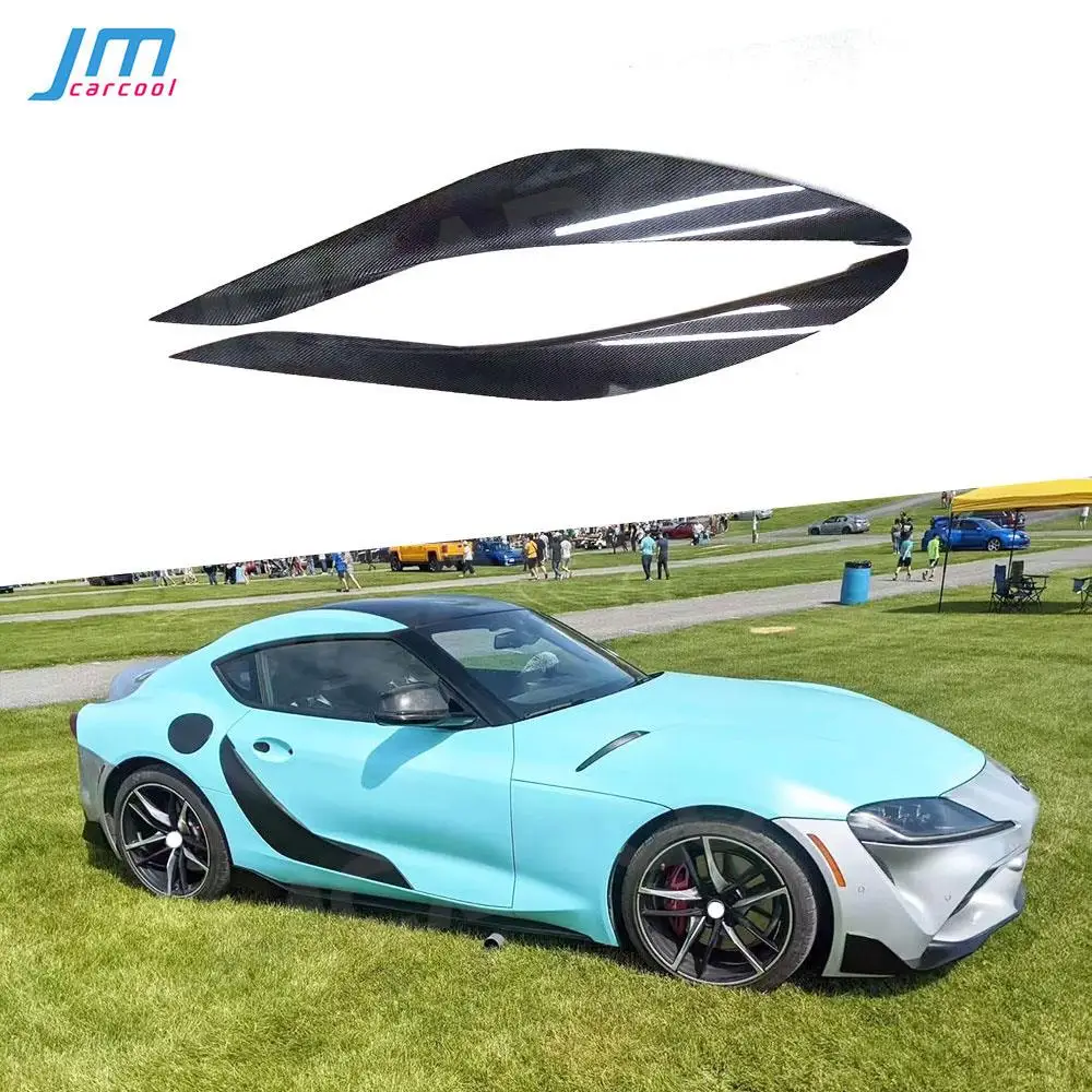 Carbon Fiber Rear Bumper Side Splitters FRP Prime Flaps Apron for Toyota Supra A90 Coupe 2 Door 2019 2020