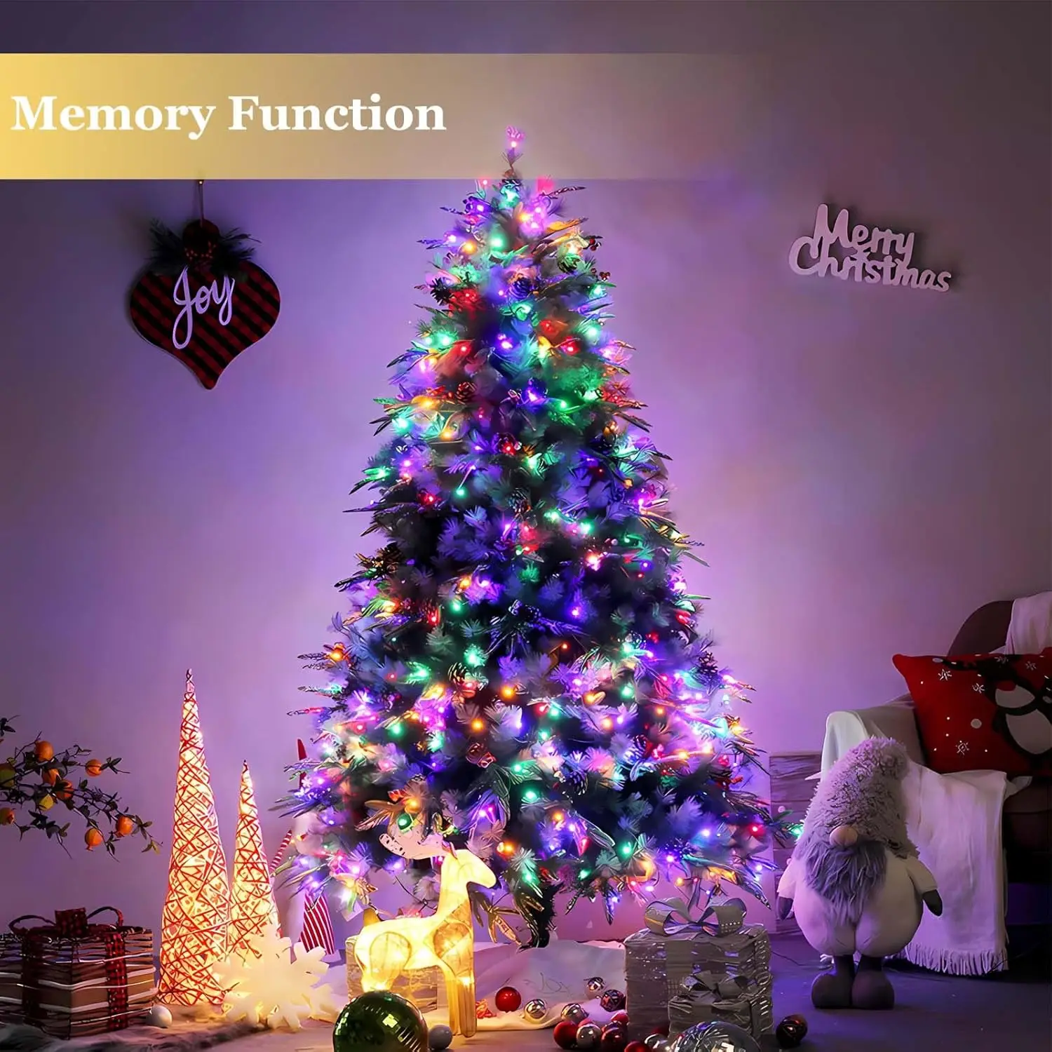 Christmas Solar Fairy Lights Outdoor String Led Light Total 400LED 8 Mode Waterproof String Lights for Garden Party Yard Holiday