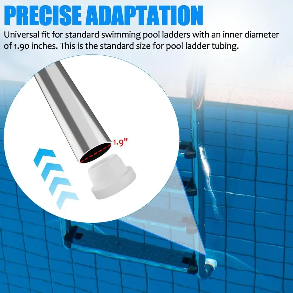 New Rubber Pool Ladder Bumpers Fit 1.9
