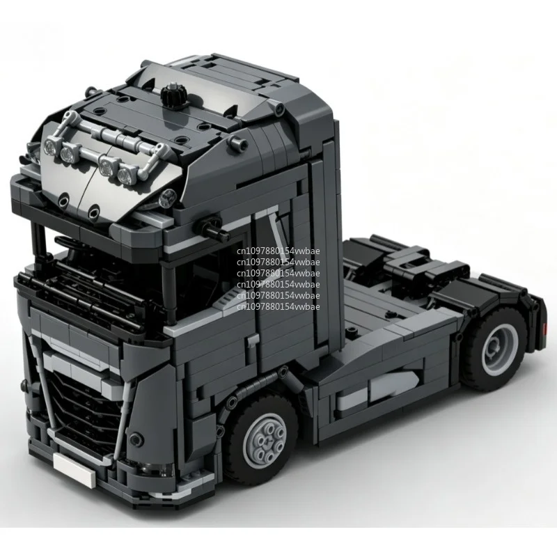 NEW 1288PCS MOC 178876  2021 DAF XG 4x2 Tractor Truck Model Heavy Semi Truck Building Blocks Assembly Toy Gift view 5