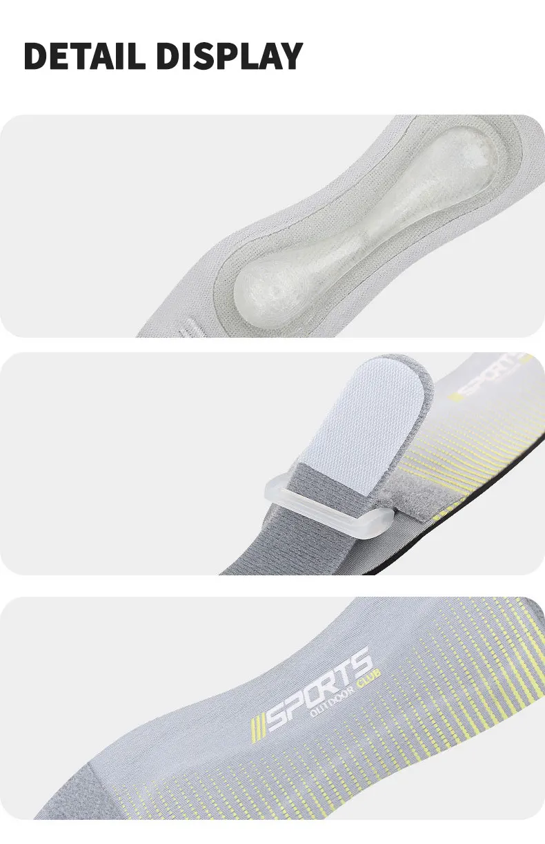 2-teiliges Kniepolster, verstellbarer Kniegurt, Patellasehne, unter Druck stehender Schutz, Stützschieber, Polsterschutz, Badminton, Laufen – Detail 14