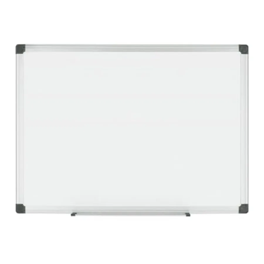 

Maya Series Magnetic Dry Erase Board Porcelain Whiteboard Snap-On Marker Tray Wall Mounting Kit 24" x 36" Aluminum Frame