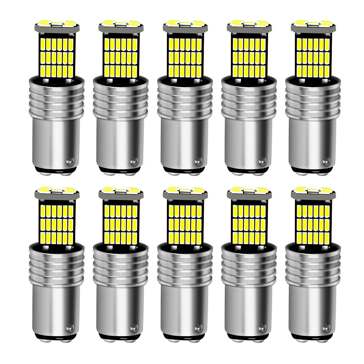 Superhelle 1156 BA15S 1157 BAY15D 4014 45 Chipsätze LED-Signallampen für Auto-Hinterrad-Blinker, Rückwärtsbremse, Lauflichter